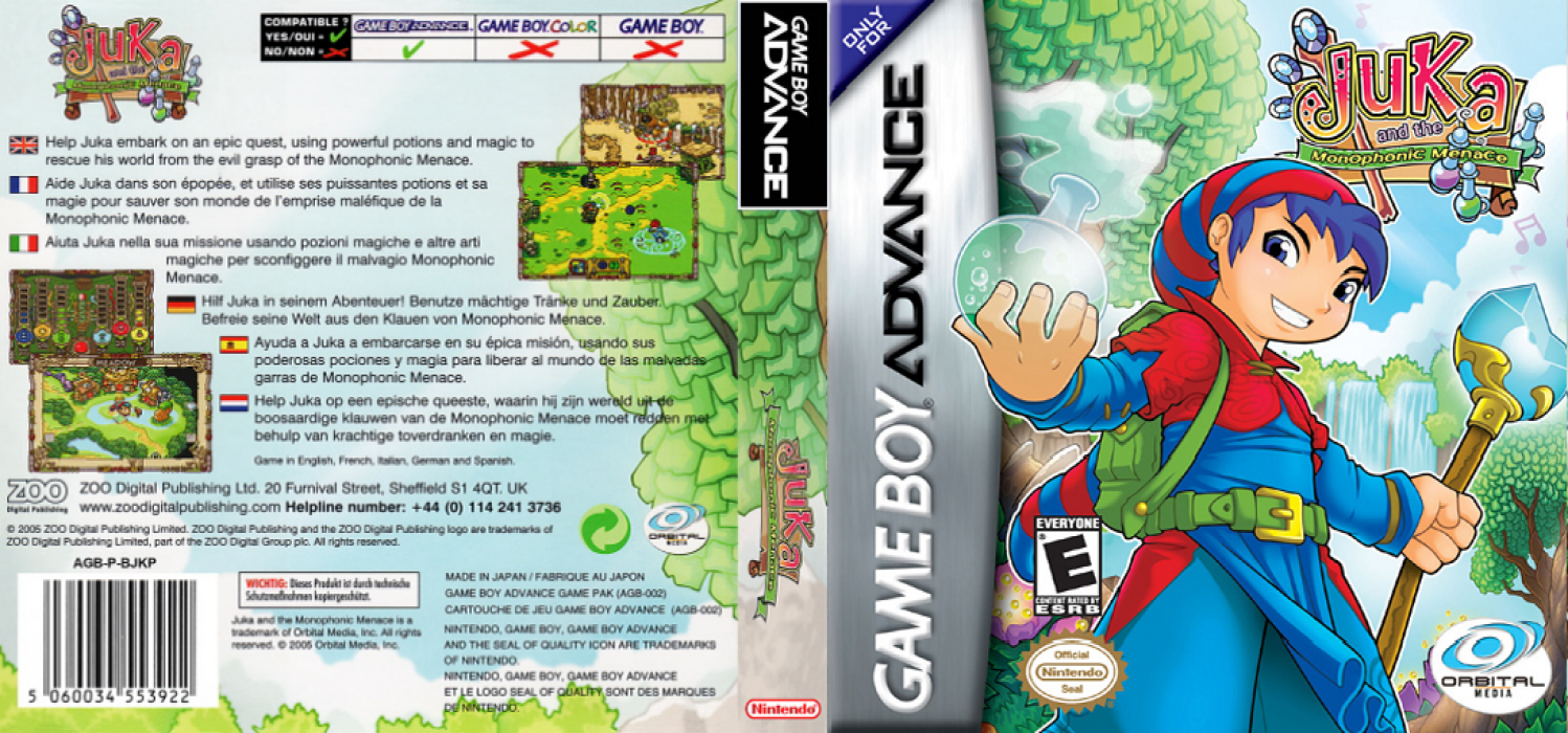 Juka and the Monophonic Menace [US] gba 2006 Box Art