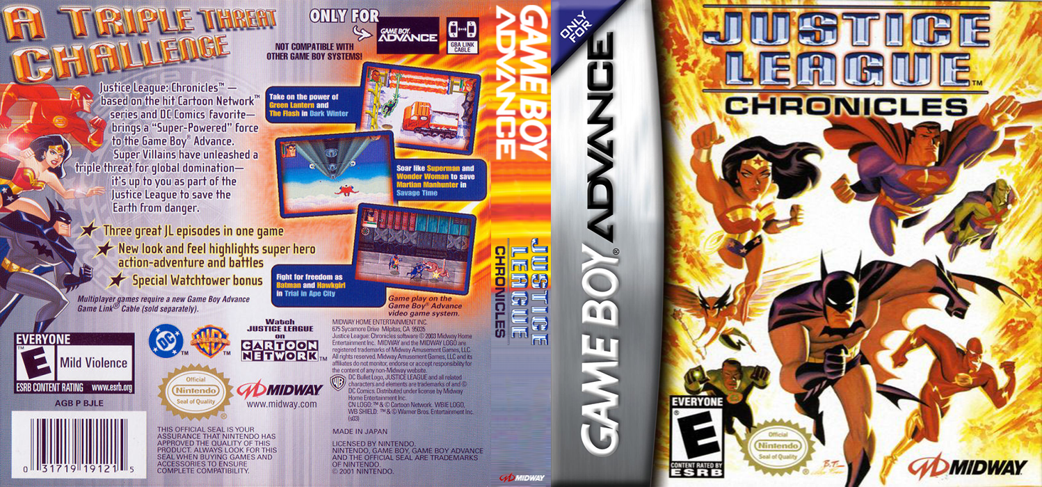 Justice League Chronicles [US] gba 2003 Box Art