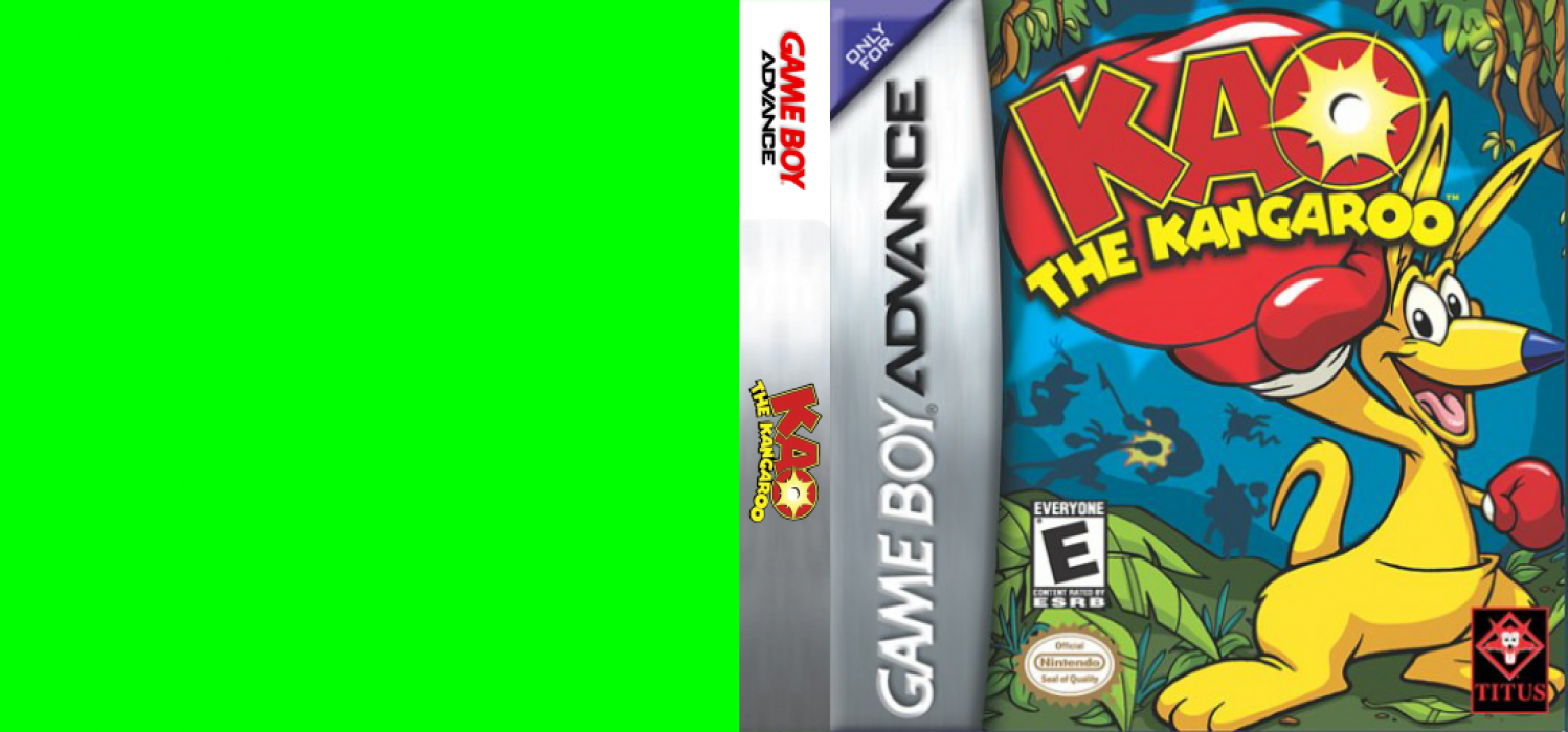 Kao the Kangaroo [US] gba 2001 Box Art
