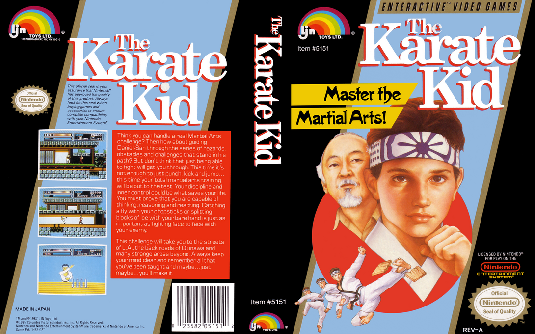 The Karate Kid [US] nes 1987 Box Art