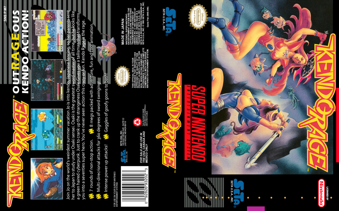 Kendo Rage [US] snes 1993 Box Art