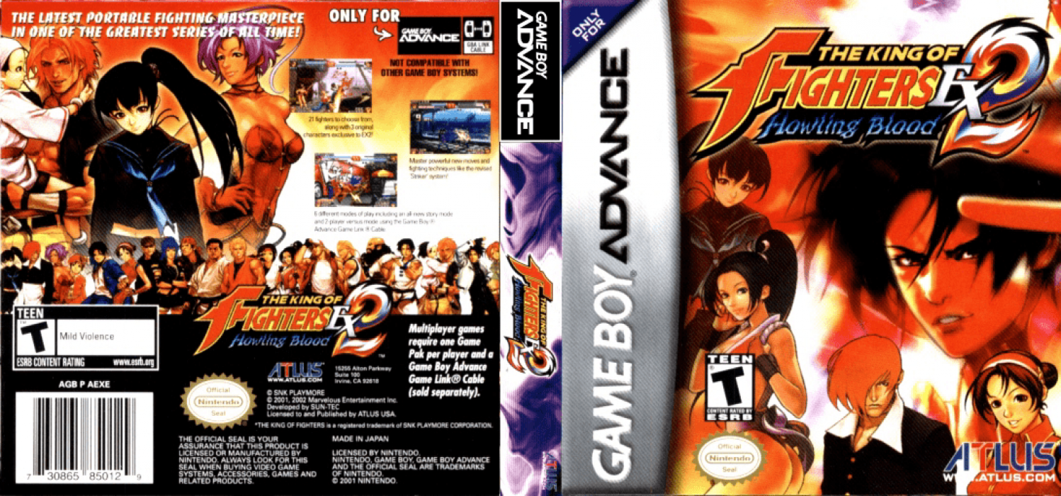 The King of Fighters EX 2 : Howling Blood [US] gba 2003 Box Art
