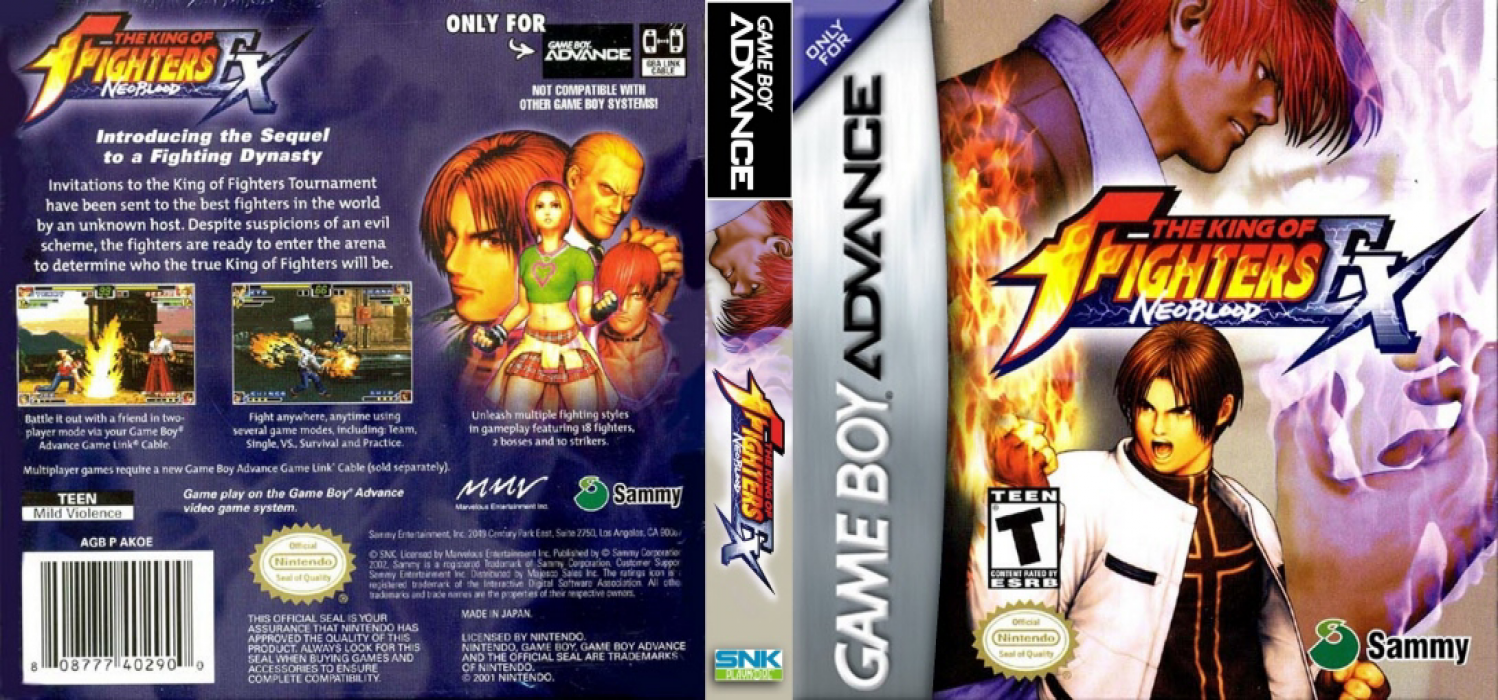 The King of Fighters EX : Neo Blood [US] gba 2002 Box Art