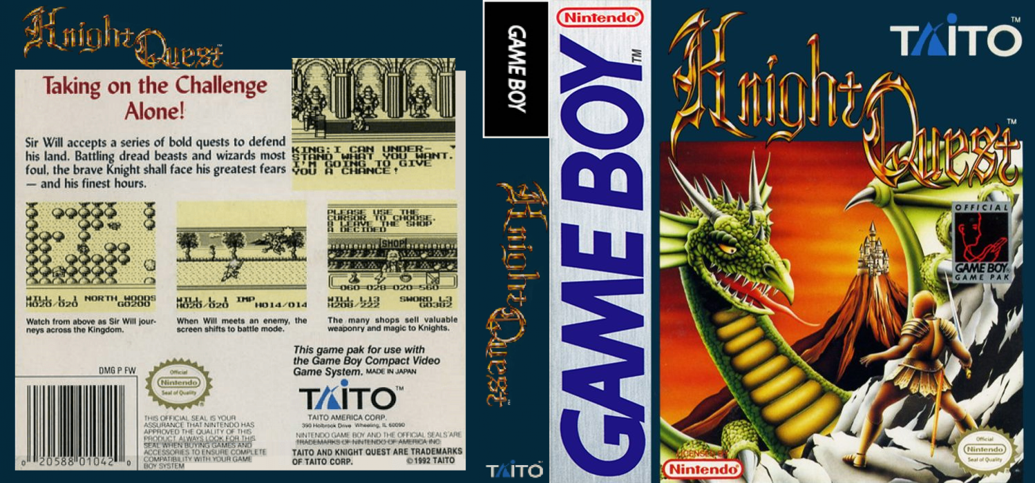 Knight Quest [US] gb 1991 Box Art