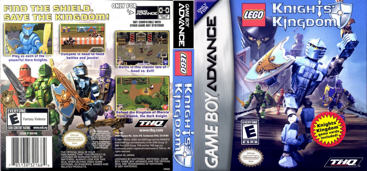 LEGO Knights Kingdom [US] gba 2004 Box Art