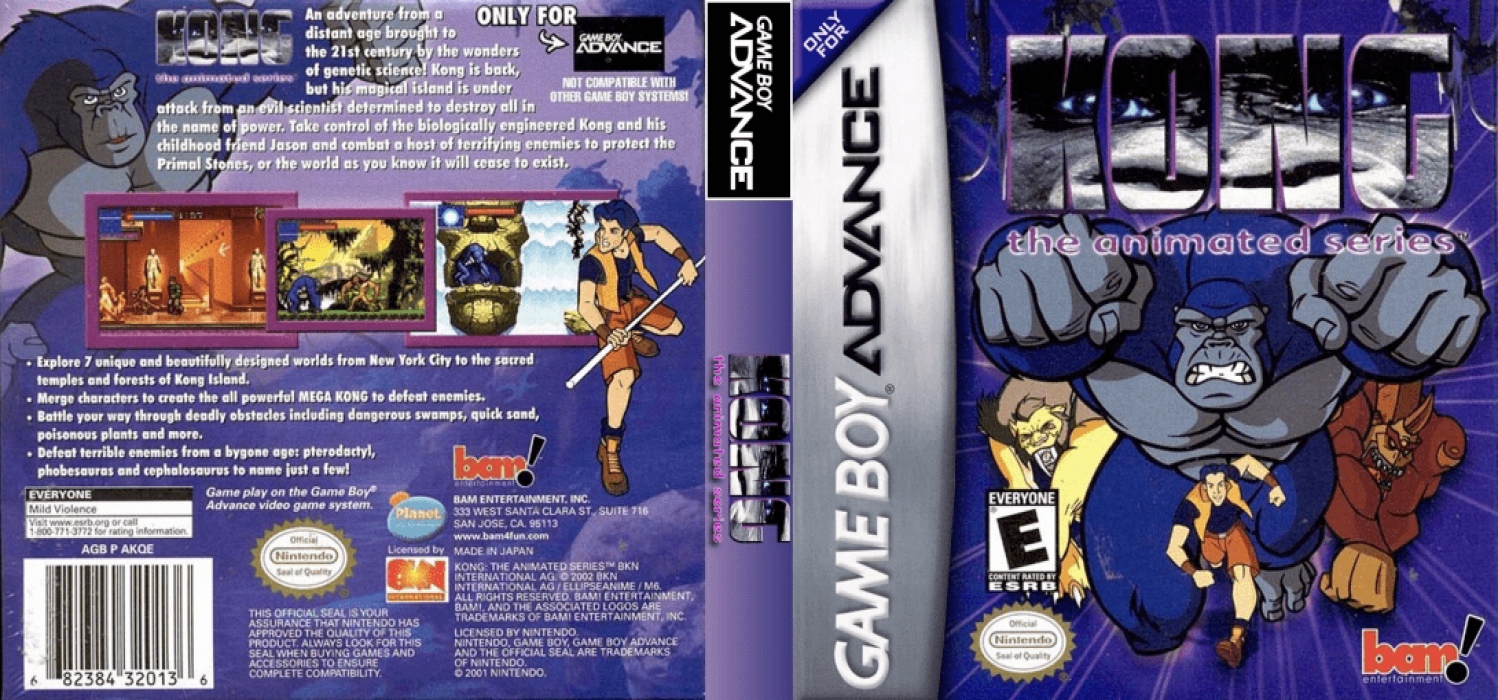 Kong : The Animated Series [US] gba 2002 Box Art
