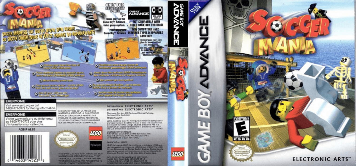 Soccer Mania [US,EU] gba 2001 Box Art