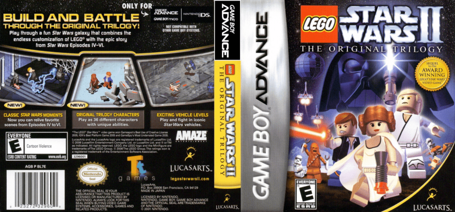 LEGO Star Wars II – The Original Trilogy [US] gba 2006 Box Art