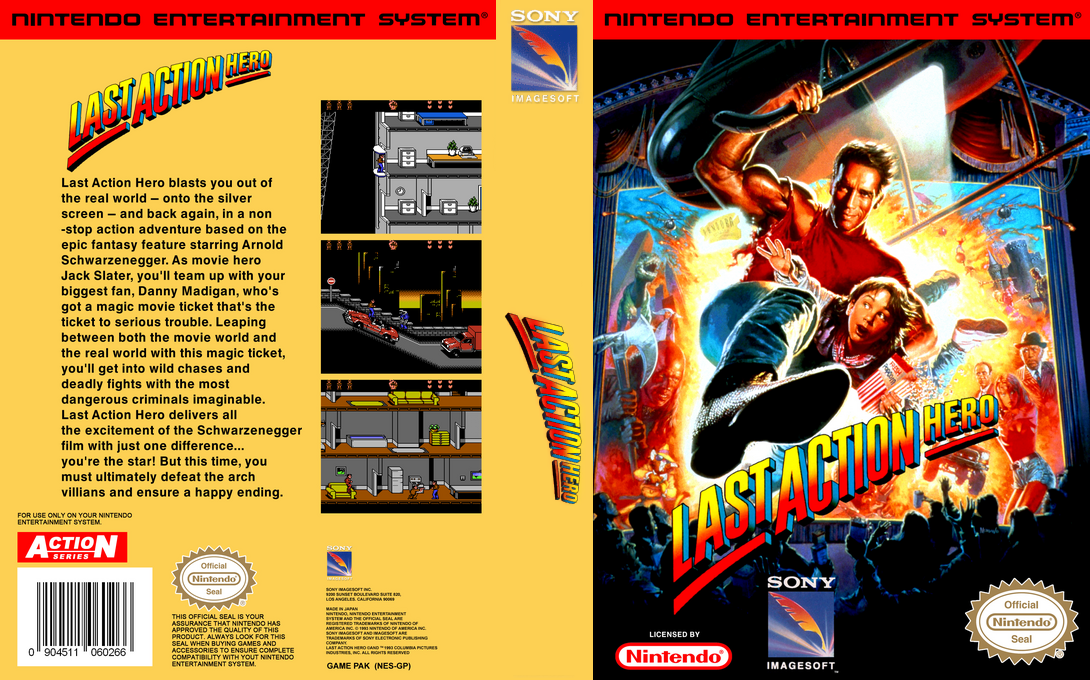 Last Action Hero [US] nes 1993 Box Art