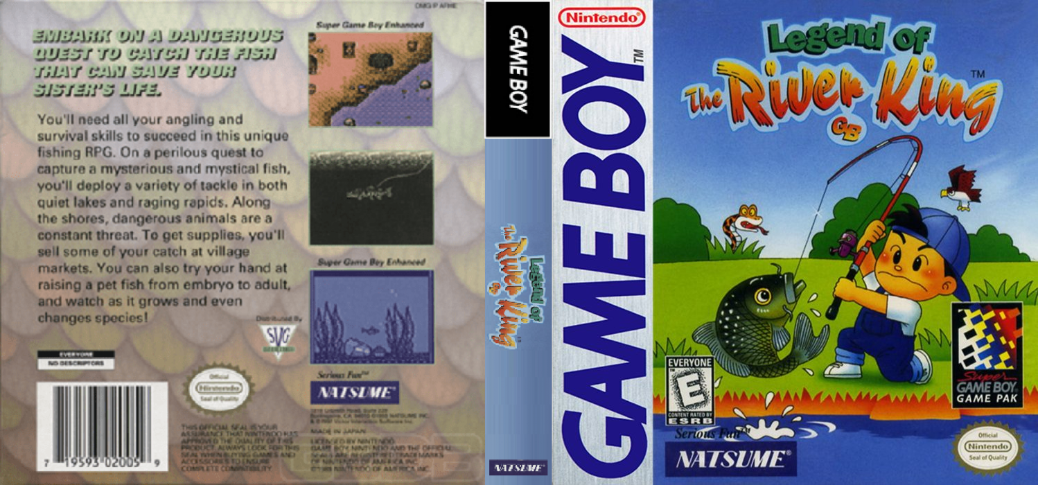 Kawa no Nushi Tsuri 3 [US] gb 1997 Box Art