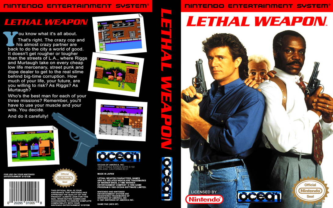 Lethal Weapon [US] nes 1993 Box Art