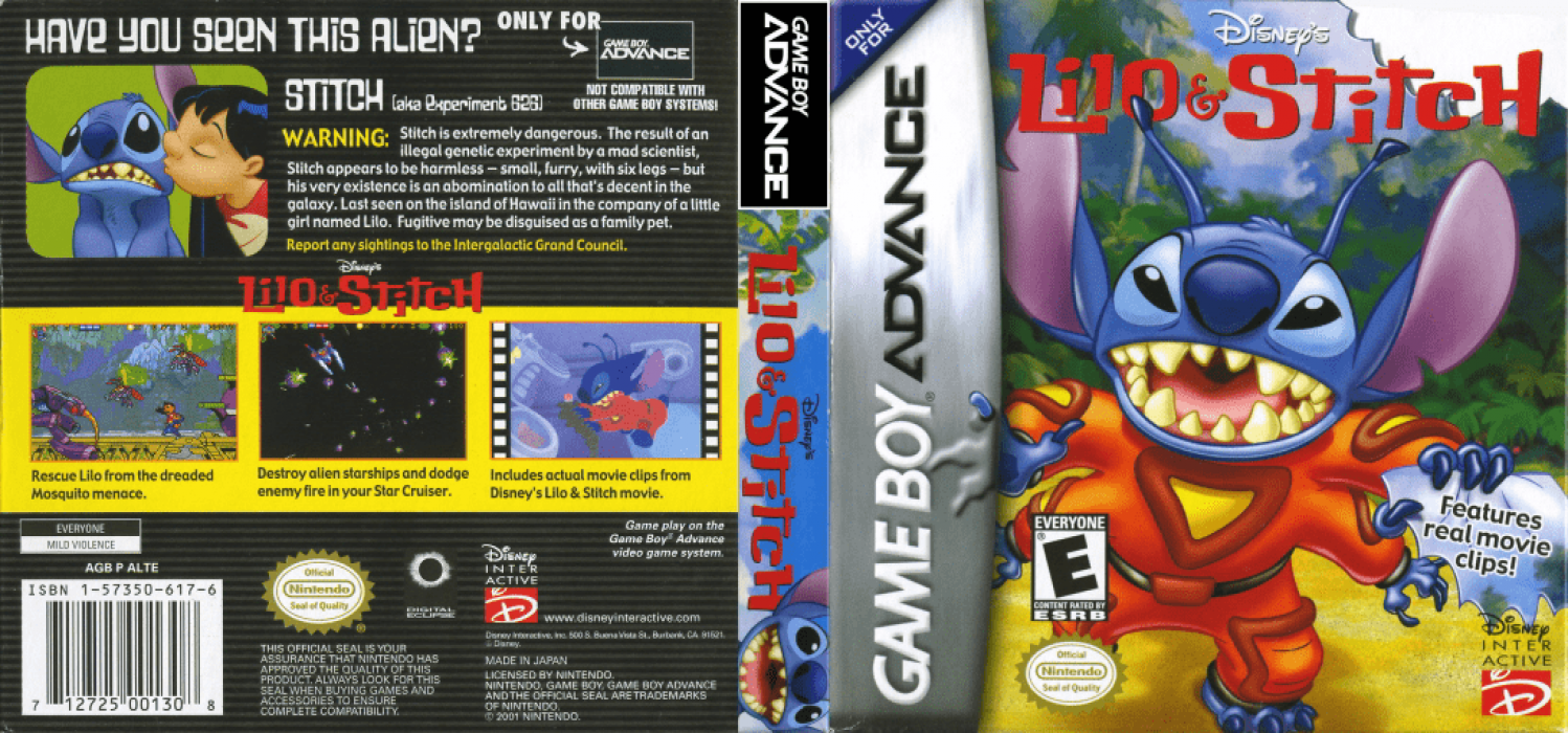 Lilo & Stitch [US] gba 2002 Box Art