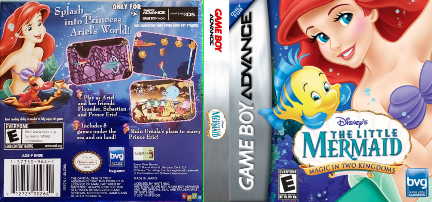 The Little Mermaid: Magic in Two Kingdoms [US,EU] gba 2006 Box Art