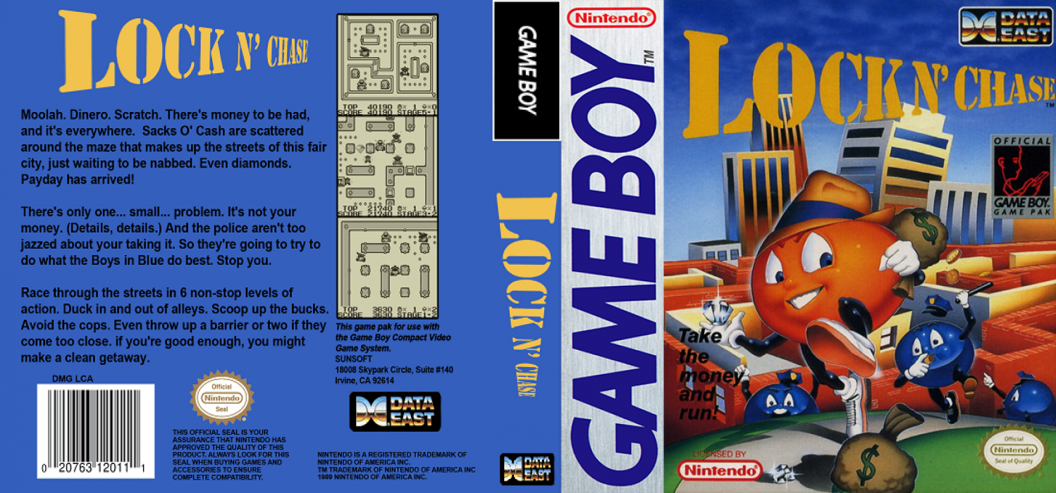 Lock’n Chase [WOR] gb 1990 Box Art