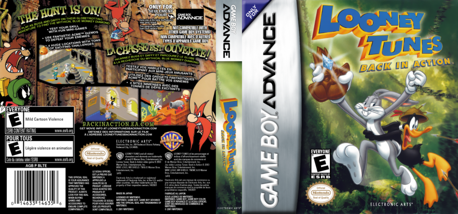 Looney Tunes : Back in Action [US,EU] gba 2003 Box Art