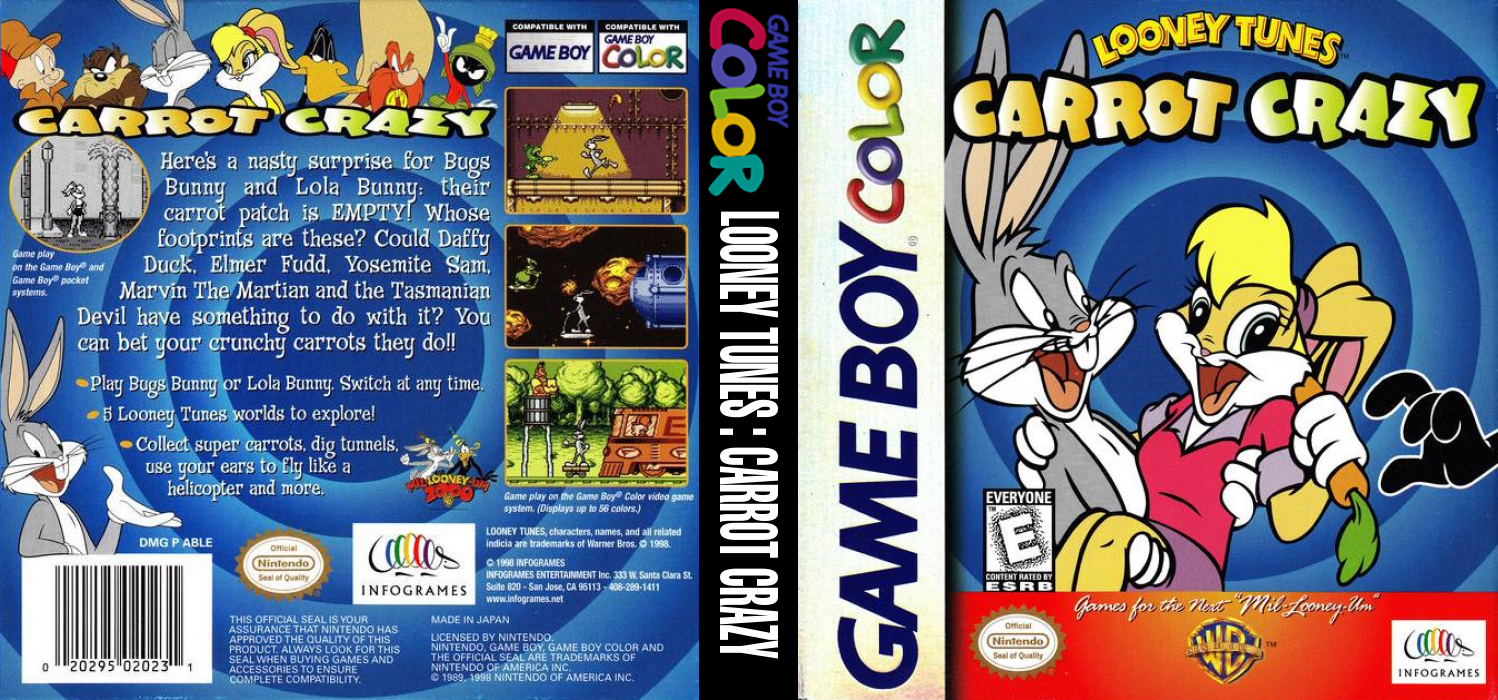 Looney Tunes : Carrot Crazy [US] gbc 1999 Box Art