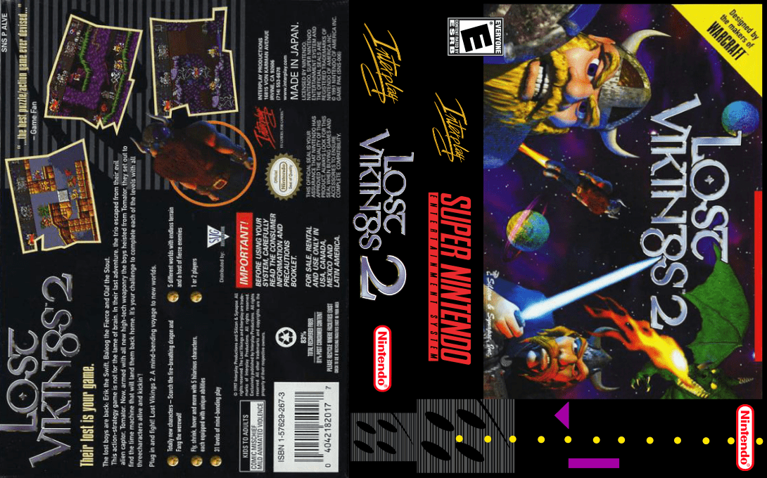 Norse by Norsewest : The Return of the Lost Viking [US] snes 1997 Box Art
