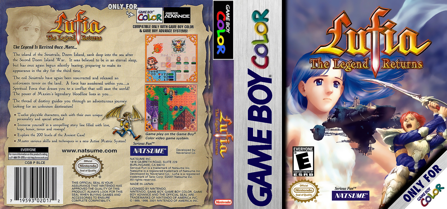Lufia: The Legend Returns [US] gbc 2001 Box Art