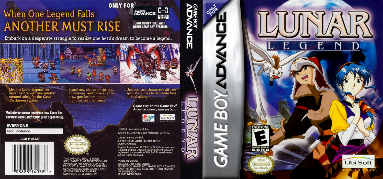 Lunar Legend [US] gba 2002 Box Art