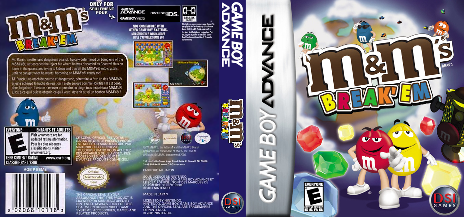 M&M’s : Break ’em [US] gba 2007 Box Art