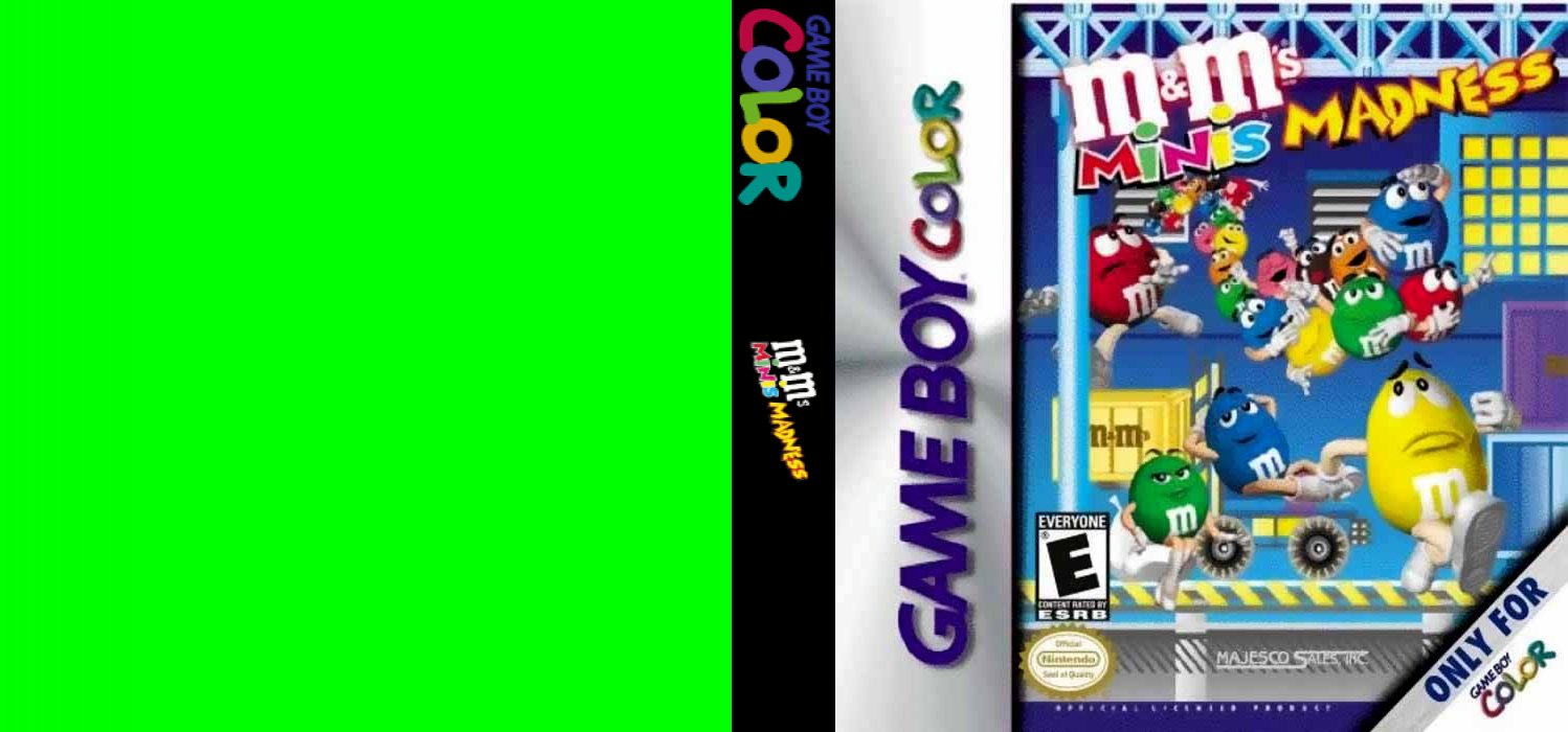 M&M’s Minis Madness [US] gbc 2000 Box Art