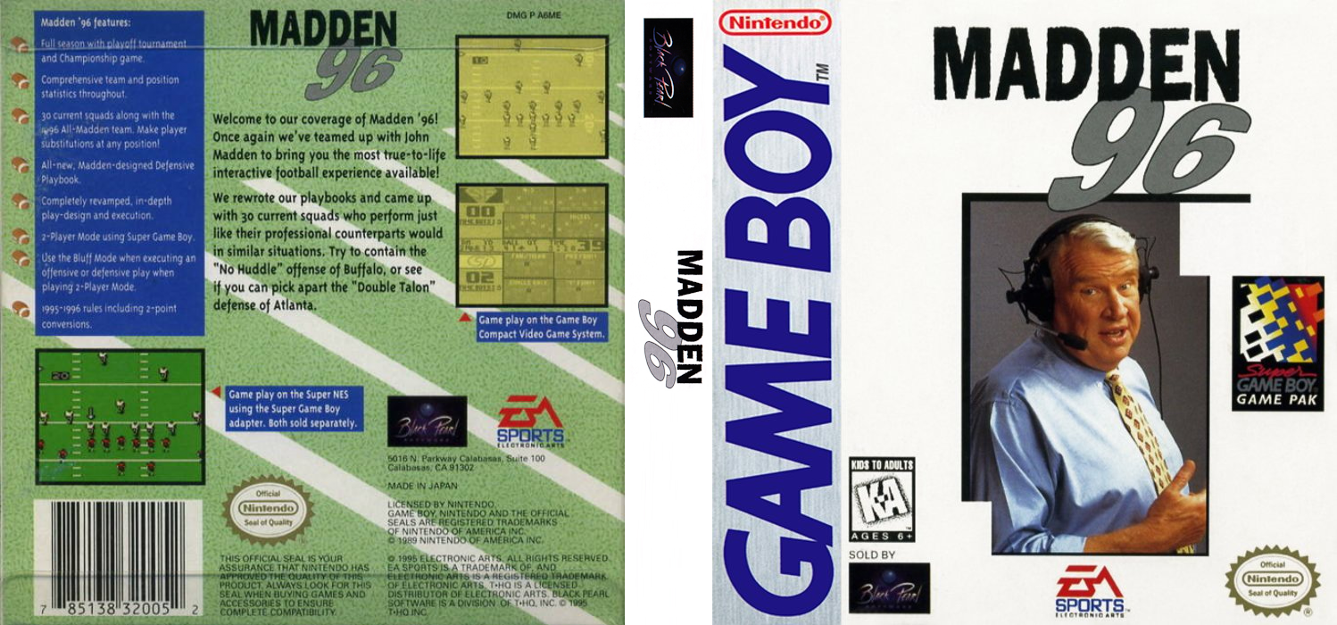 Madden ’96 [US,EU] gb 1995 Box Art