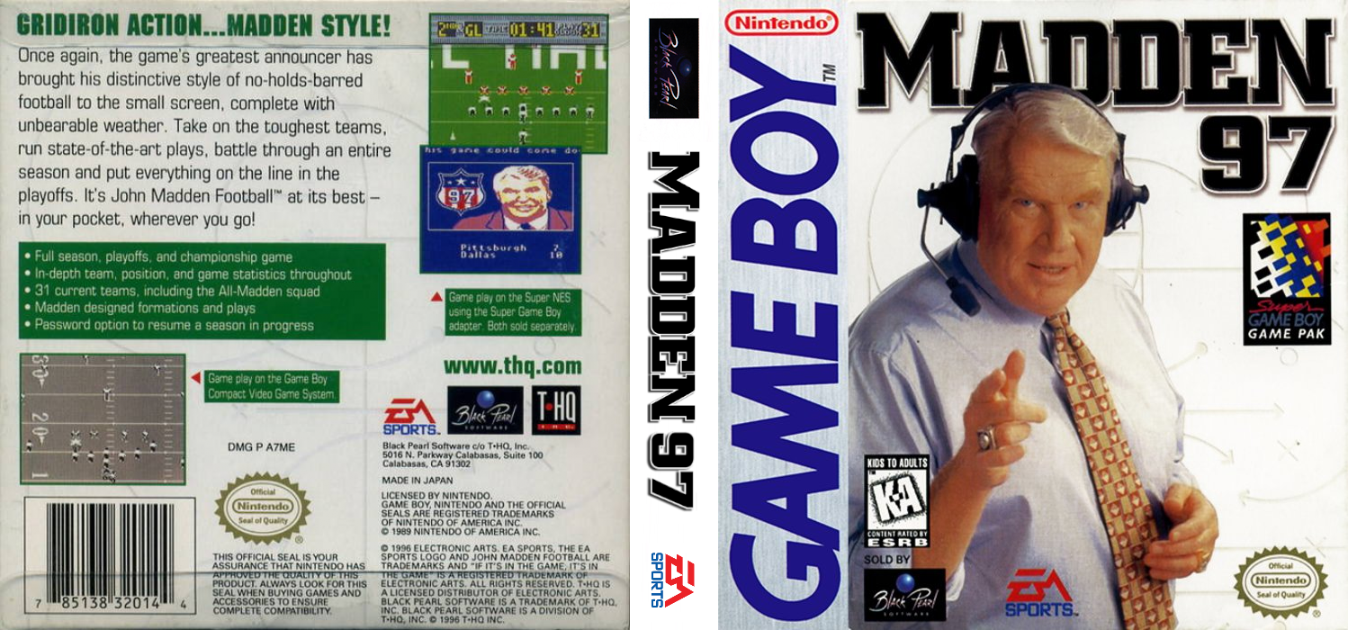 Madden ’97 [US] gb 1996 Box Art