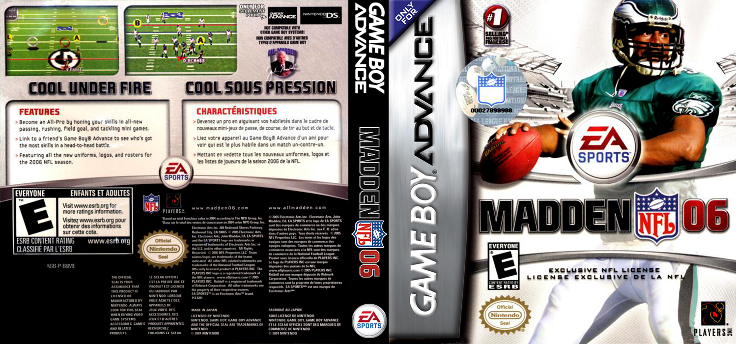 Madden NFL 06 [US] gba 2005 Box Art