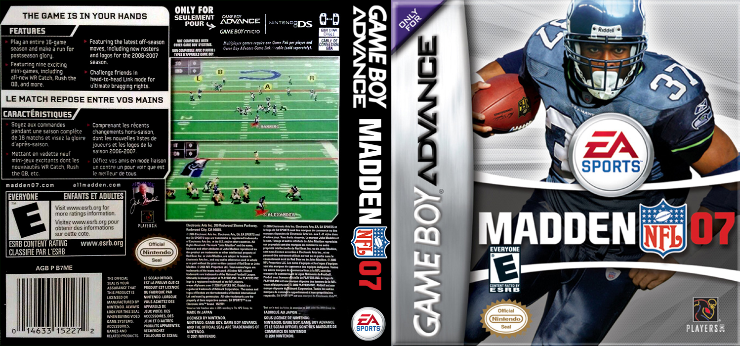 Madden NFL 07 [US] gba 2006 Box Art