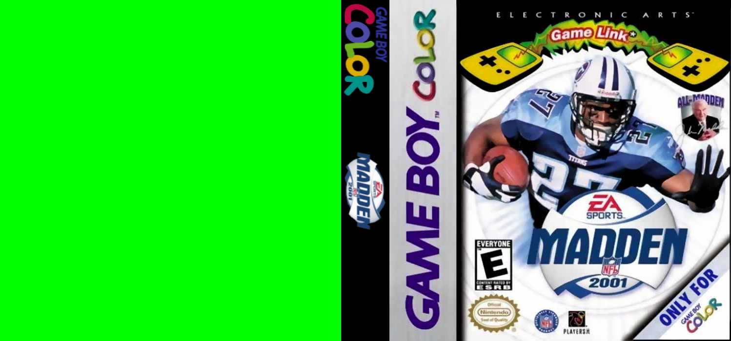 Madden NFL 2001 [US] gbc 2000 Box Art