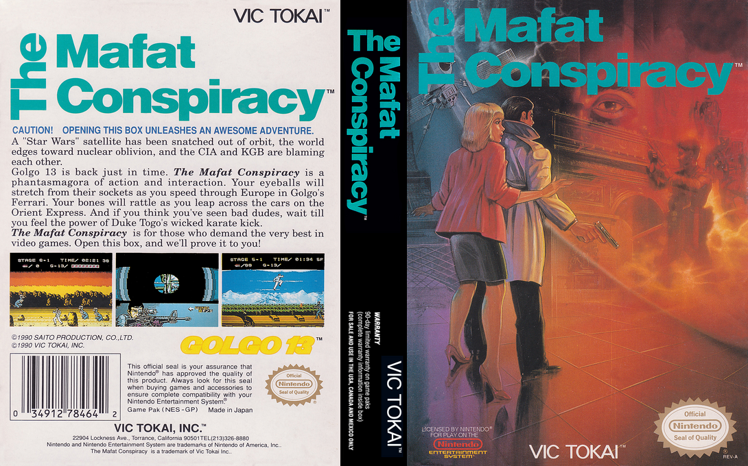 The Mafat Conspiracy [US] nes 1990 Box Art