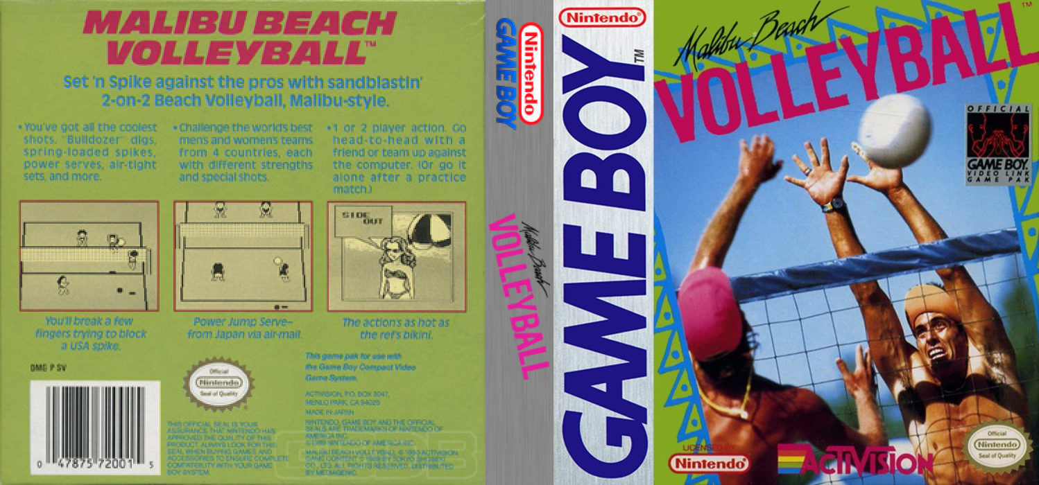 Malibu Beach Volleyball [US] gb 1990 Box Art