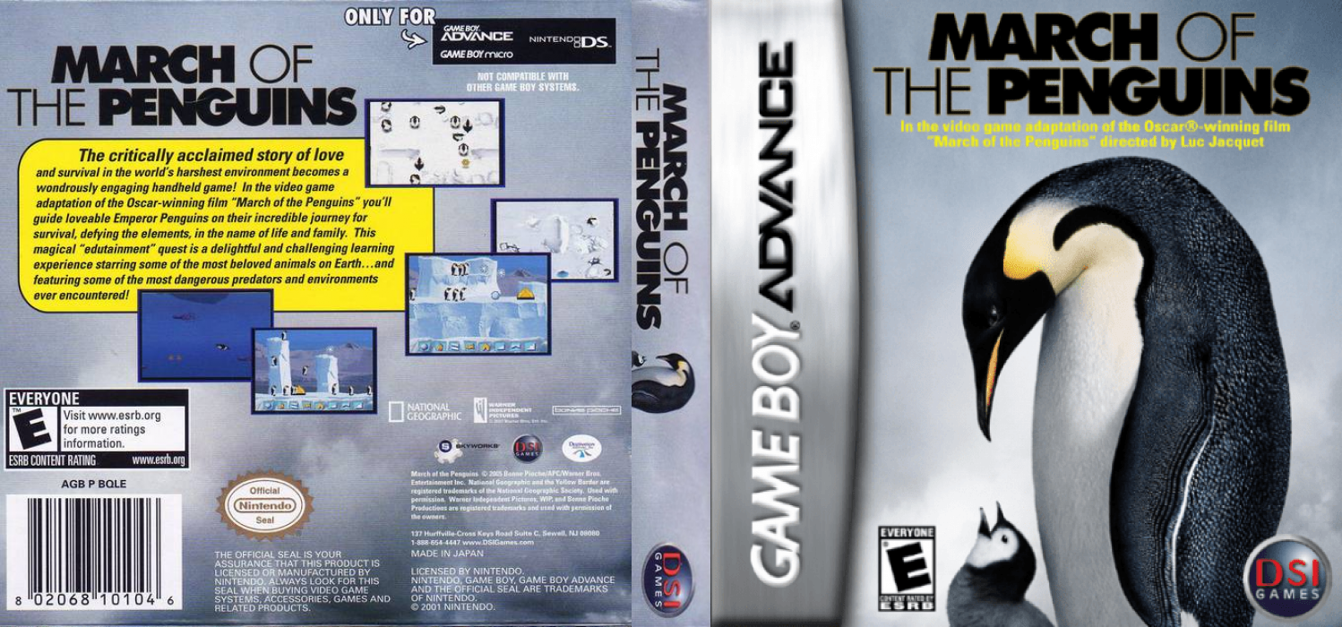 March of the Penguins [US] gba 2006 Box Art