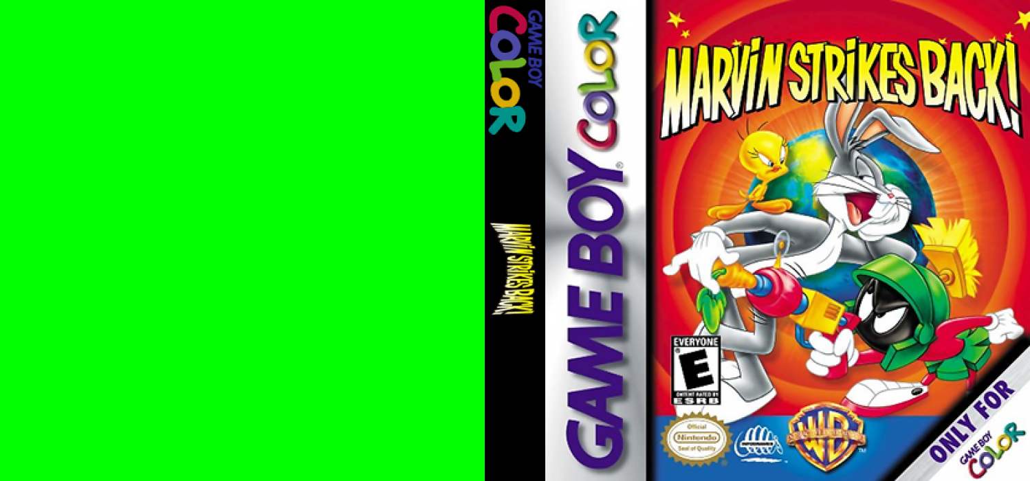 Marvin Strikes Back! [US] gbc 2000 Box Art