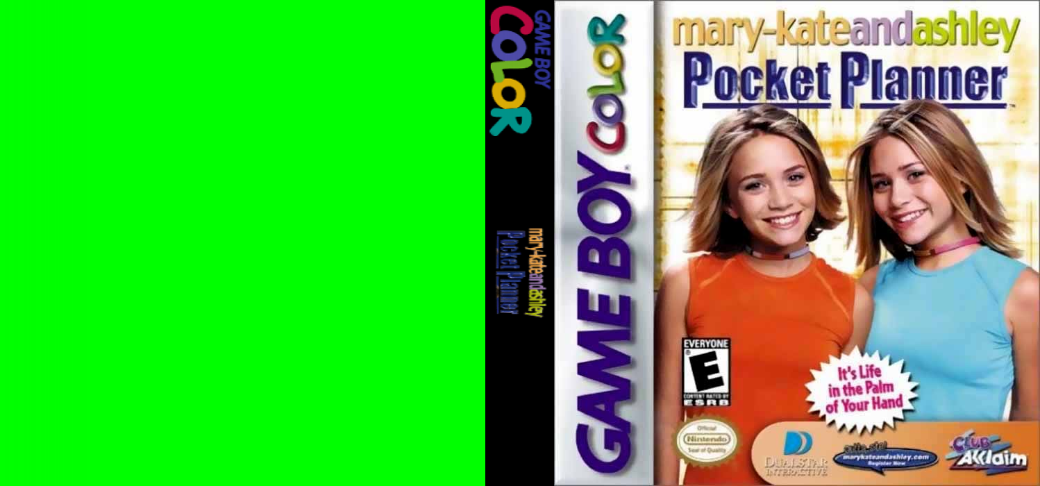 Mary-Kate and Ashley : Pocket Planner [US,EU] gbc 2000 Box Art