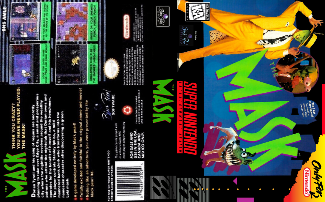 The Mask [US] snes 1995 Box Art