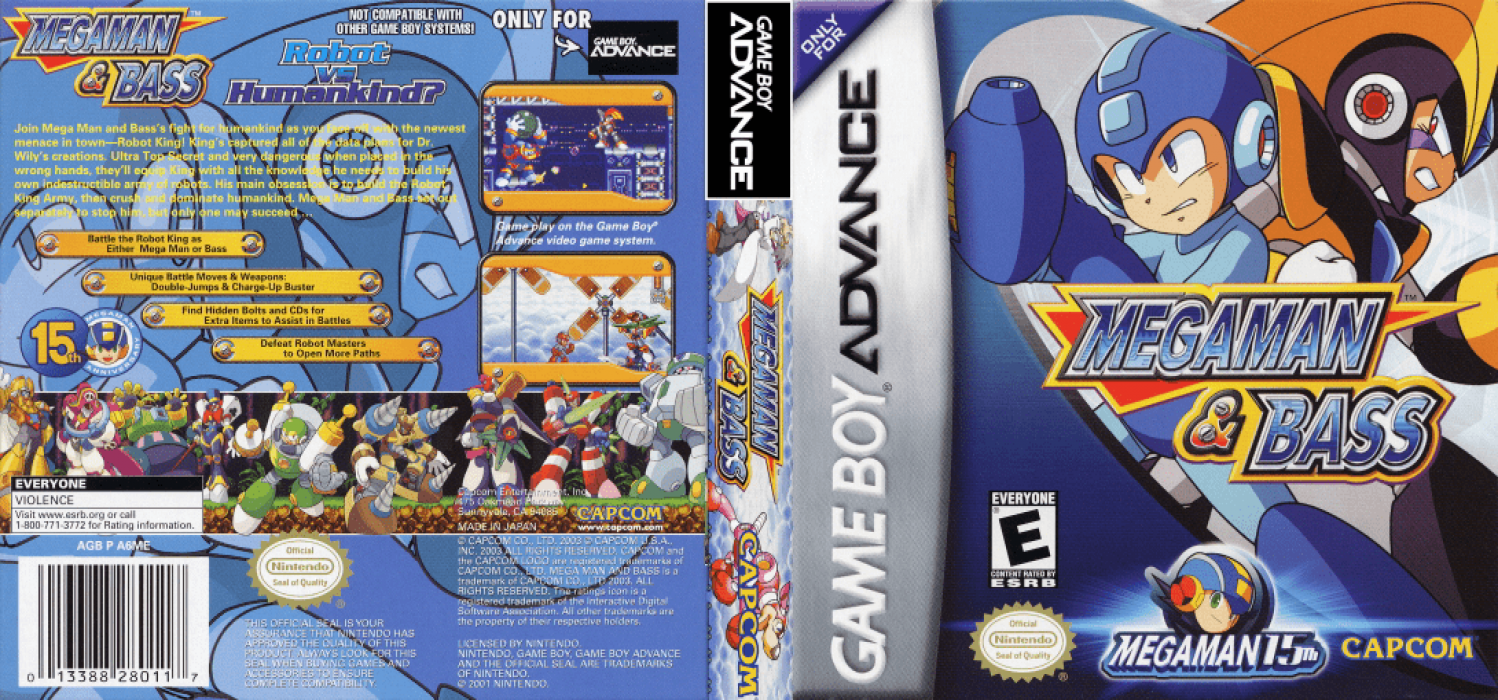 Mega Man & Bass [US] gba 2003 Box Art
