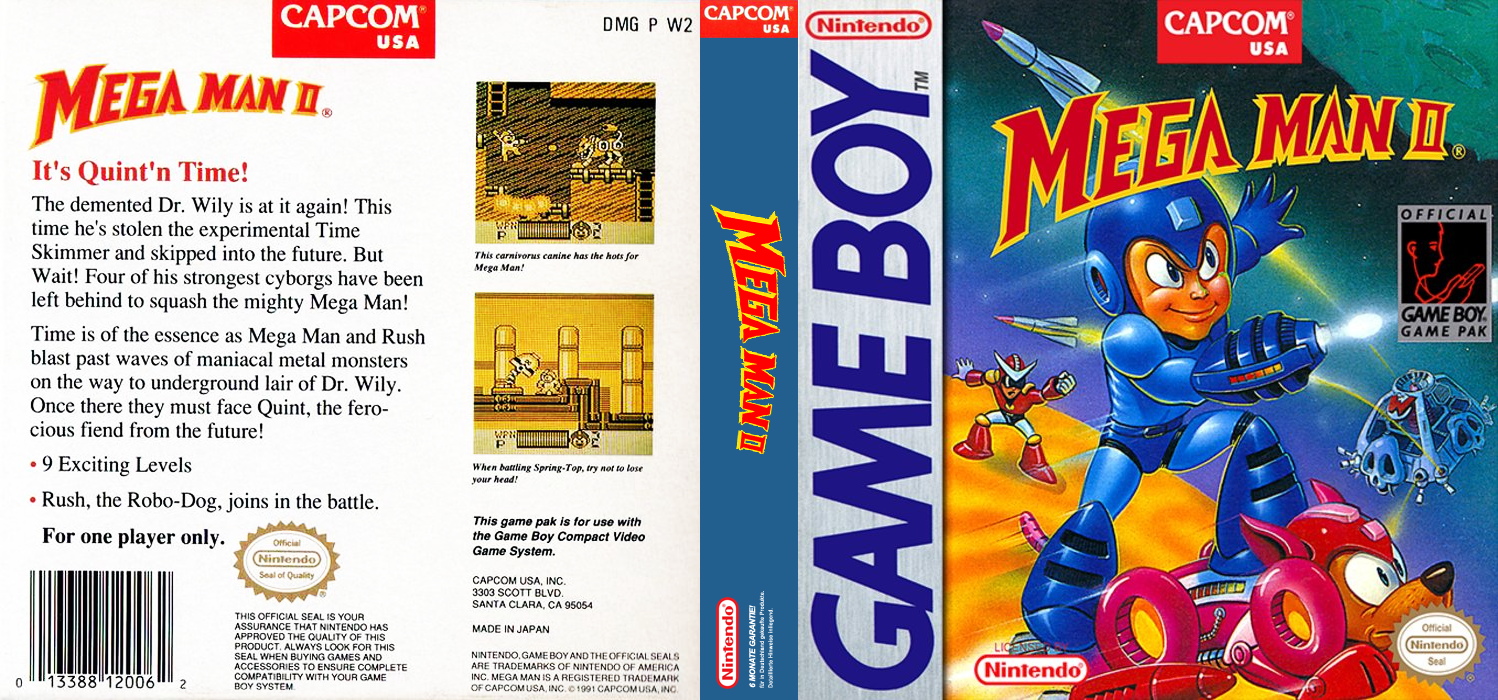 Mega Man II [US] gb 1992 Box Art
