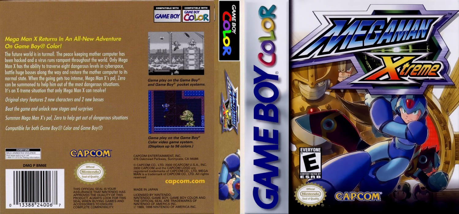 Rockman X : Cyber Mission [US,EU] gbc 2000 Box Art