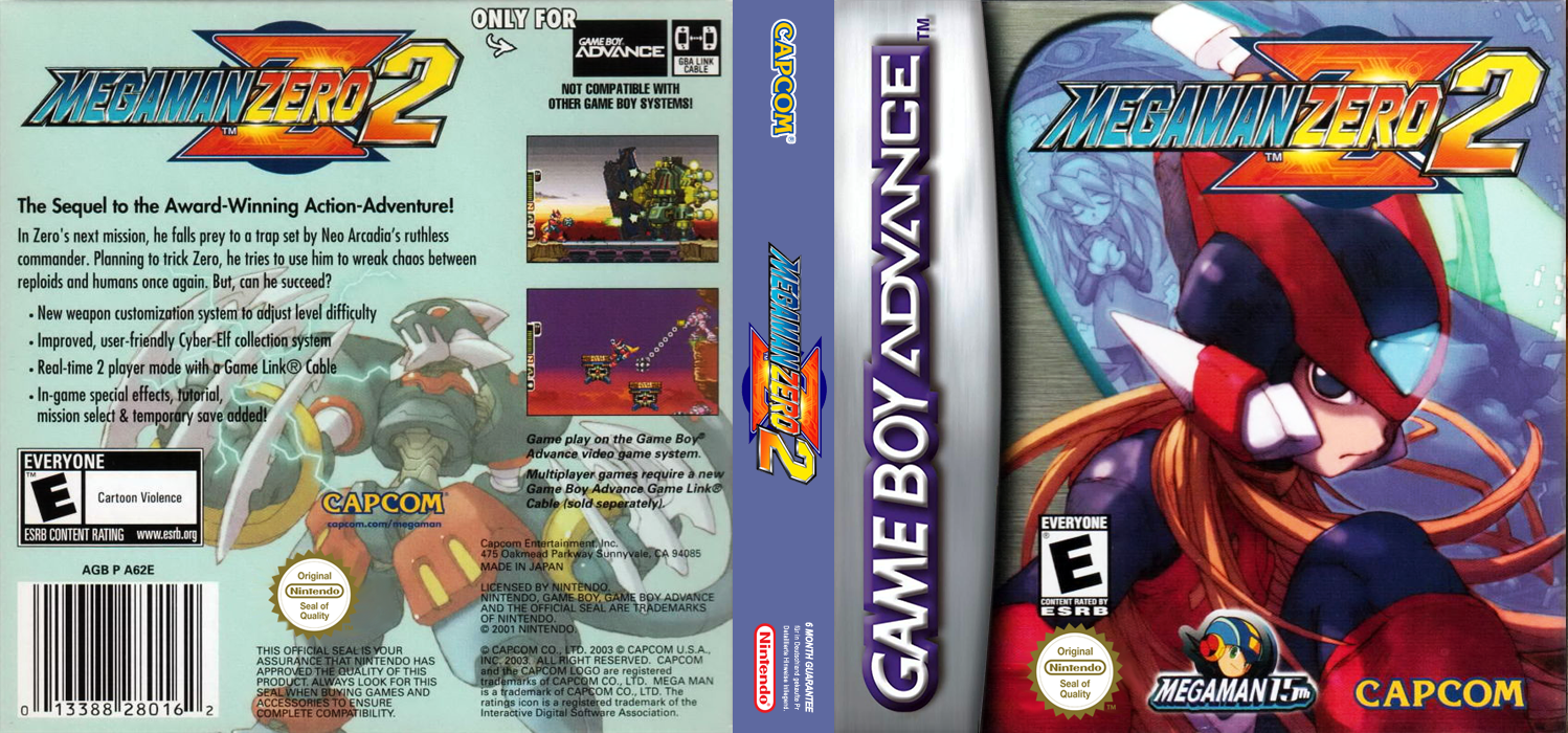 Mega Man Zero 2 [US] gba 2003 Box Art