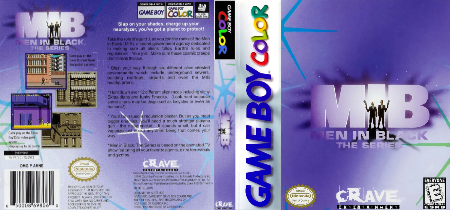 Men in Black : The Series [US,EU] gbc 1998 Box Art