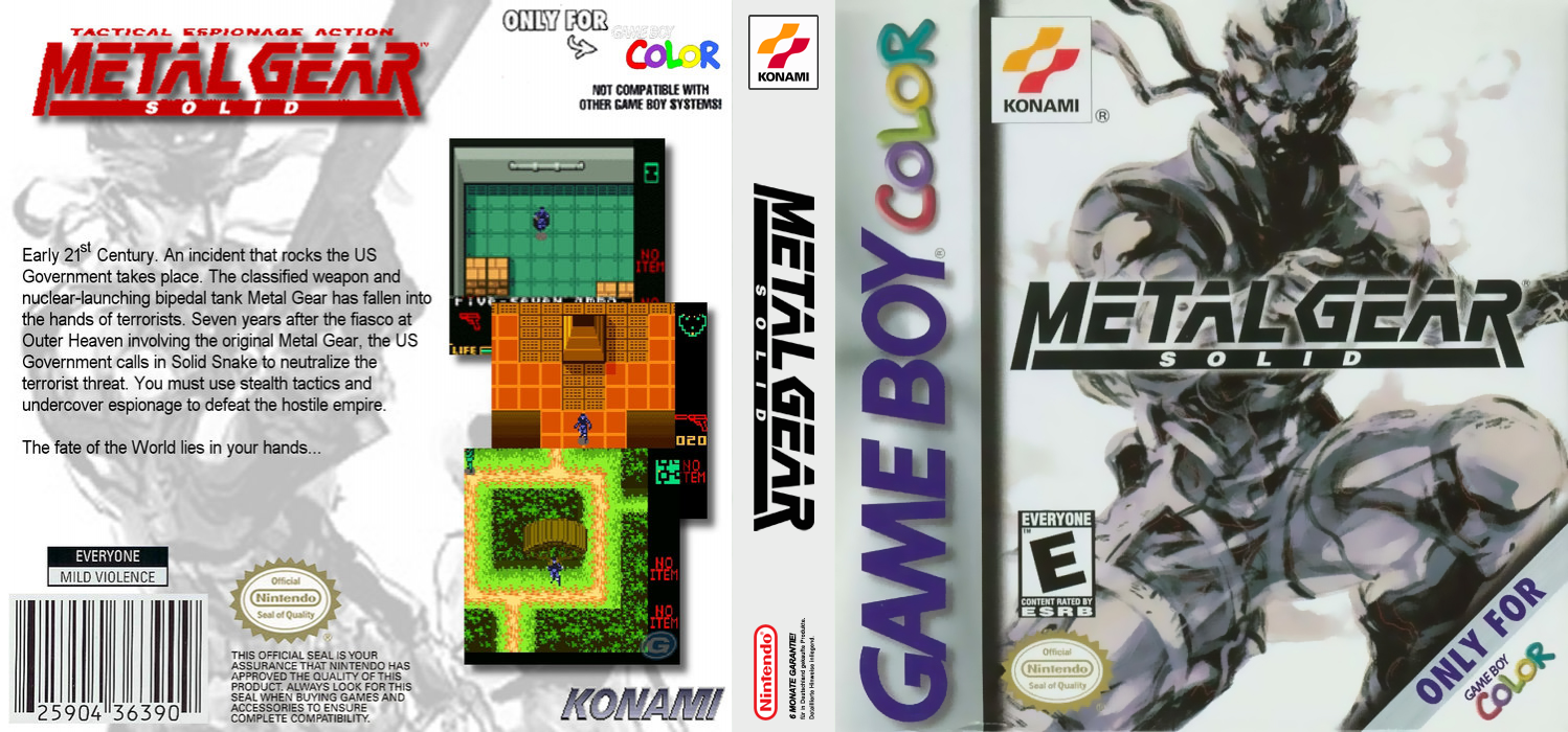 Metal Gear : Ghost Babel [US] gbc 2000 Box Art