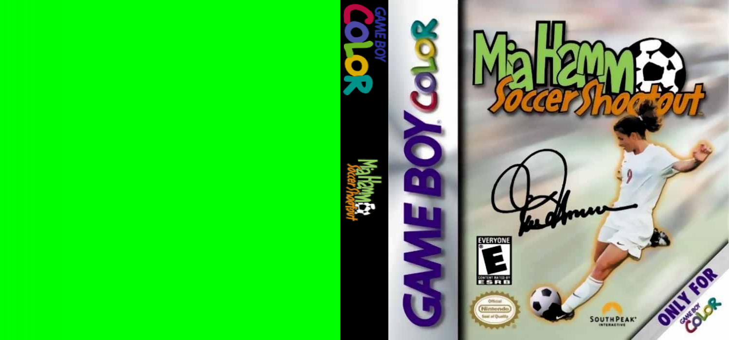 Mia Hamm Soccer Shootout [US] gbc 2000 Box Art