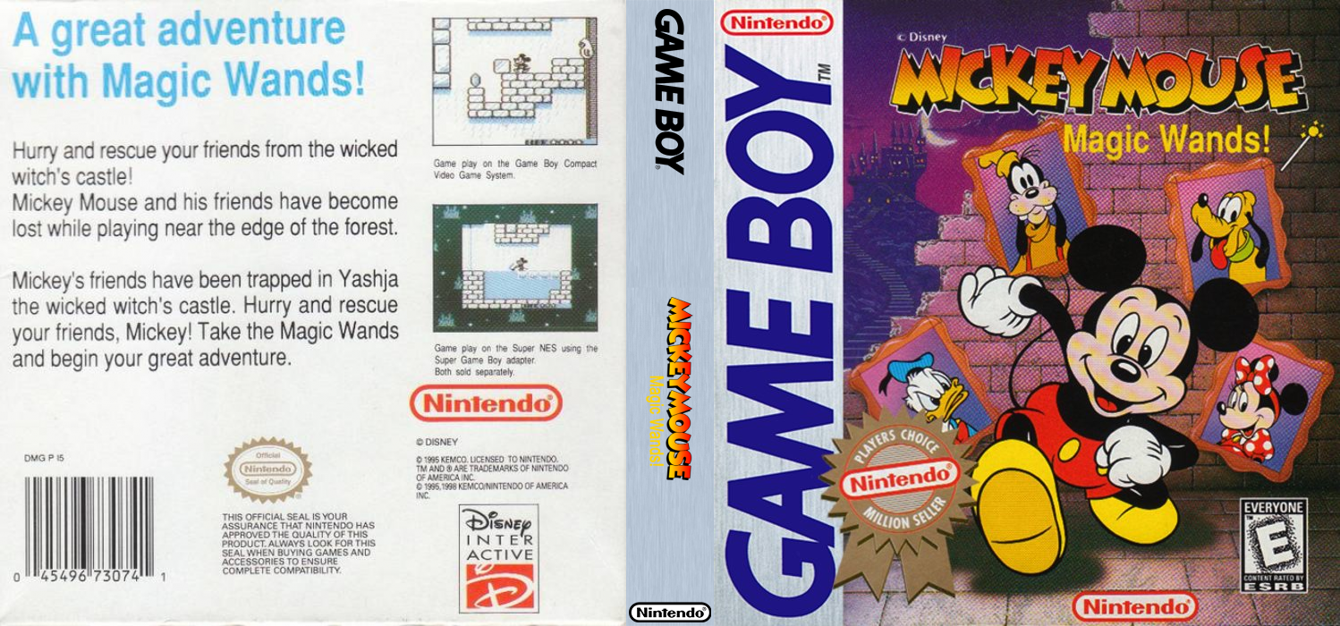 Mickey Mouse : Magic Wands! [US,EU] gb 1998 Box Art