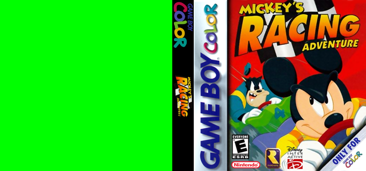 Mickey’s Racing Adventure [US,EU] gbc 1999 Box Art