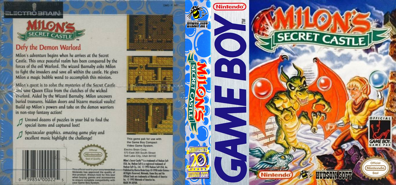 Milon no Meikyuu Kumikyoku [US,EU] gb 1993 Box Art