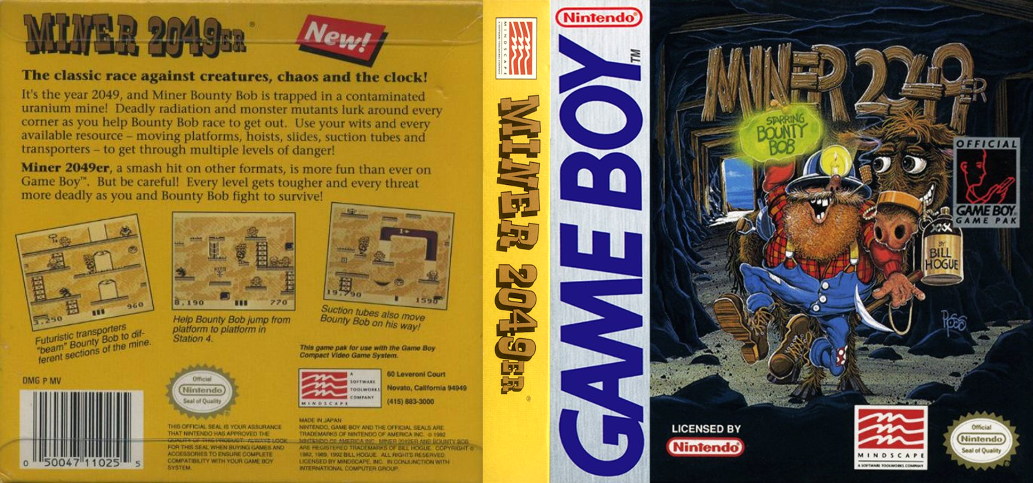 Miner 2049er [US] gb 1992 Box Art
