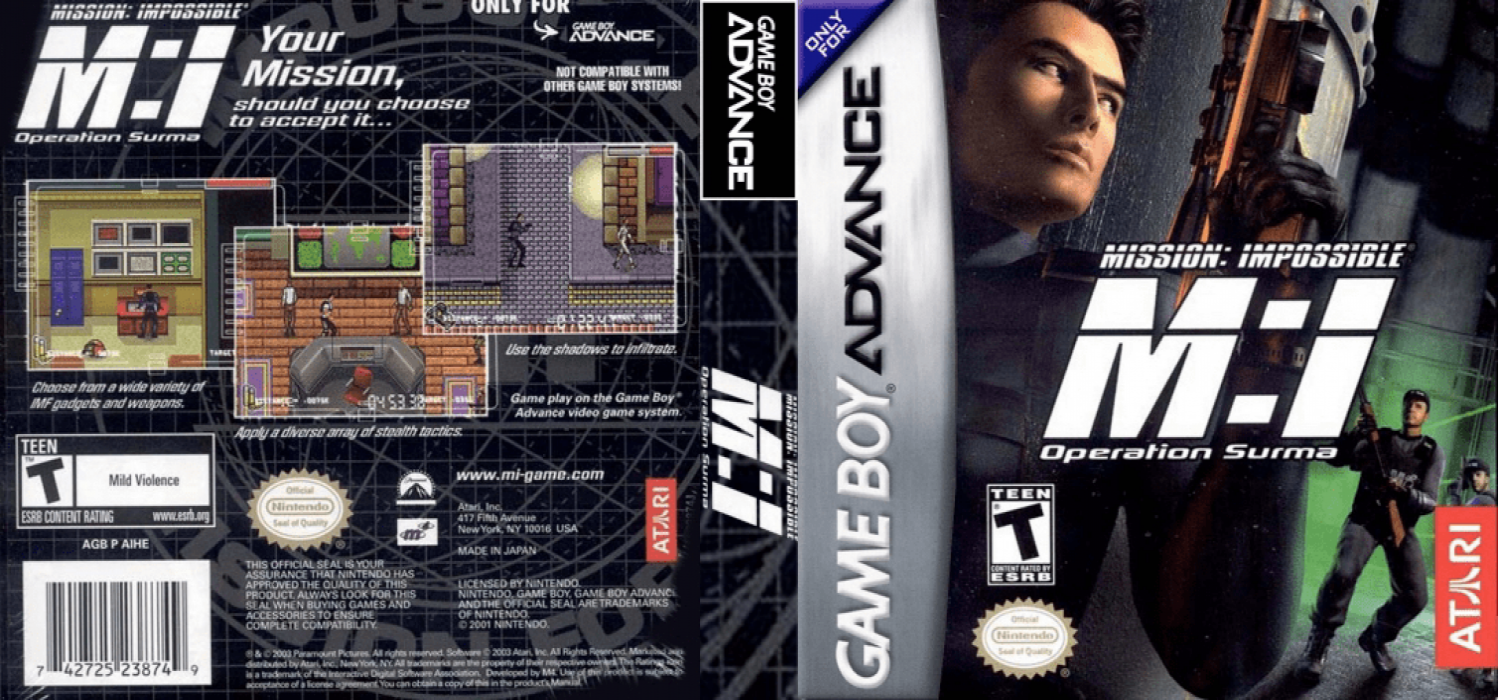Mission : Impossible : Operation Surma [US] gba 2003 Box Art