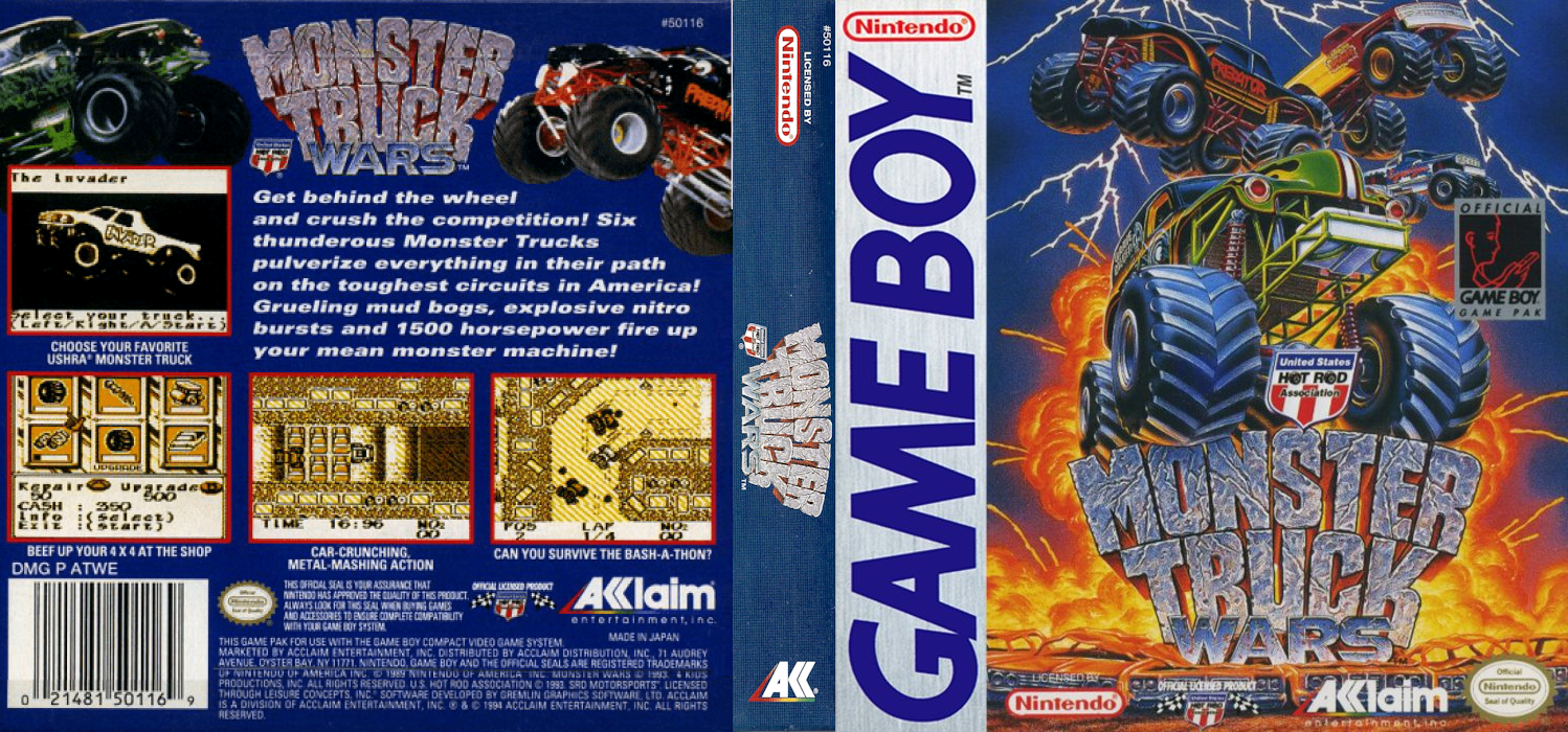 Monster Truck Wars [US,EU] gb 1994 Box Art