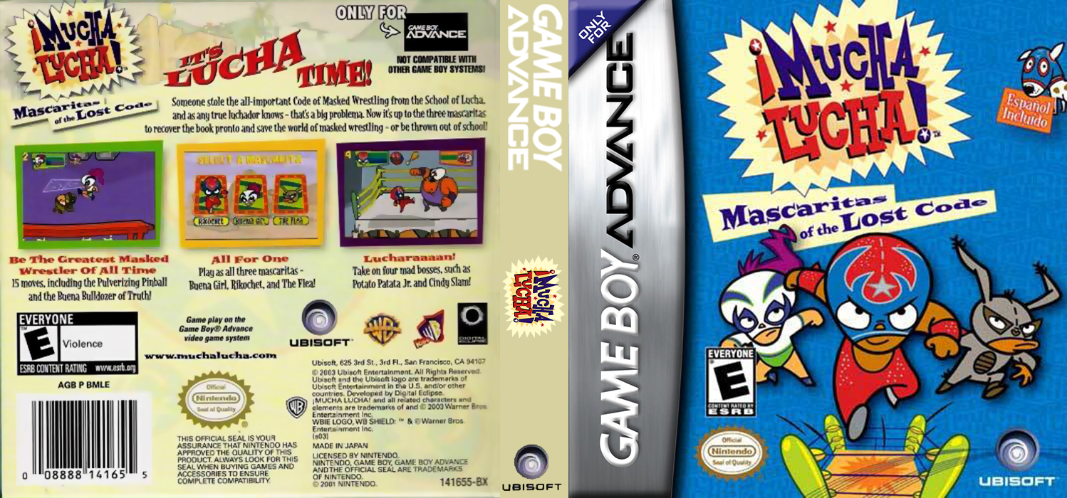 Mucha Lucha! : Mascaritas of the Lost Code [US] gba 2003 Box Art